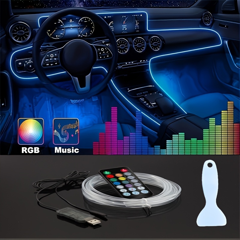 Interior Detailing Kit - 118-inch RGB Automotive Interior Lighting Kit
