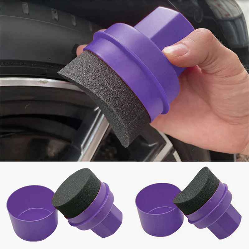 Curved Car Tire Waxing Sponge  - Wax Applicator Pad avis et prix