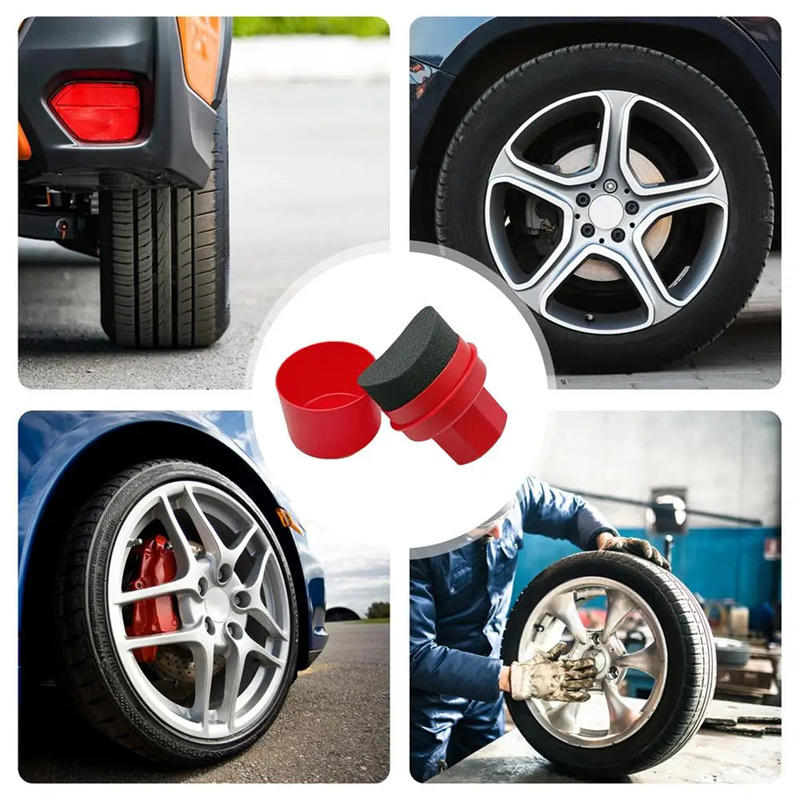 Curved Car Tire Waxing Sponge  - Wax Applicator Pad avis et prix