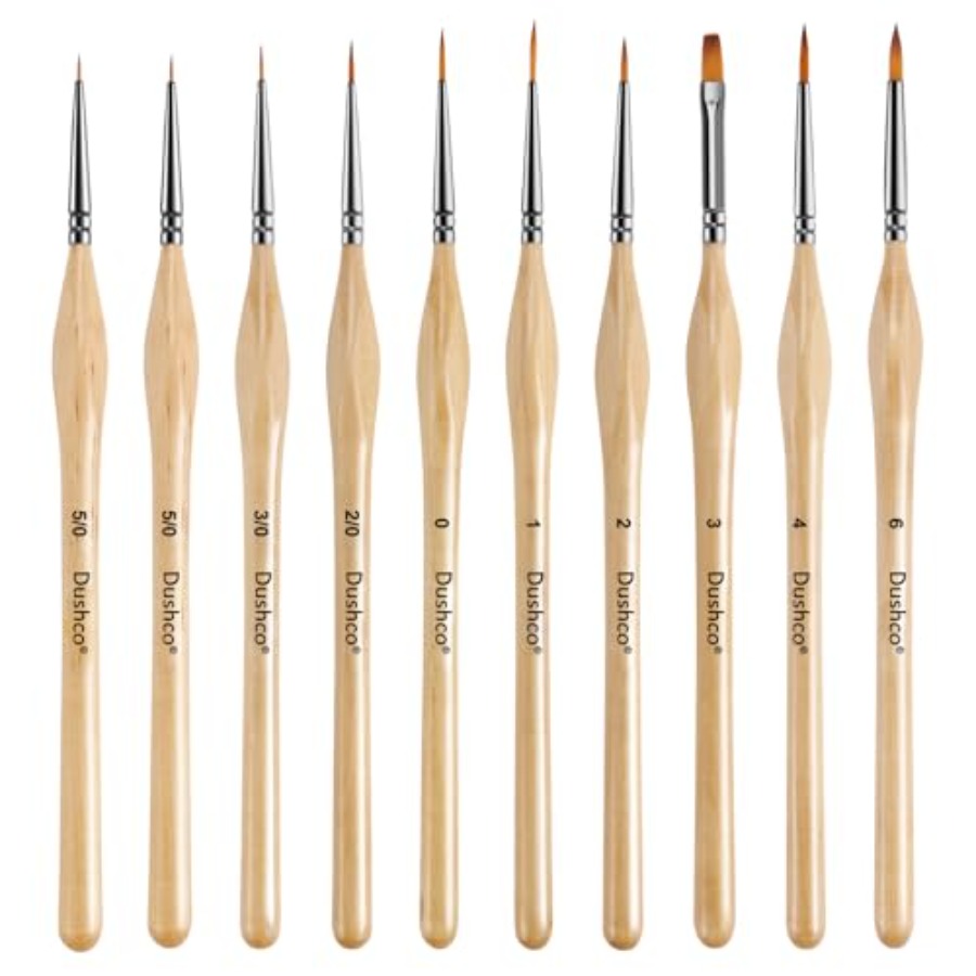 10 pcs Miniature Detail Paint  - Detailing Brush Set avis et prix