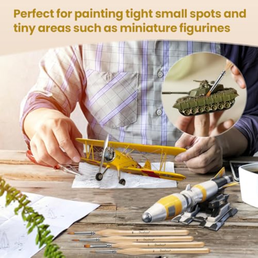 10 pcs Miniature Detail Paint  - Detailing Brush Set avis et prix