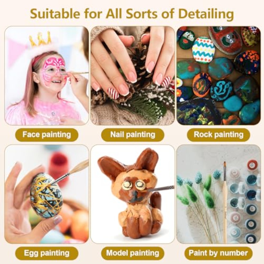 10 pcs Miniature Detail Paint  - Detailing Brush Set avis et prix