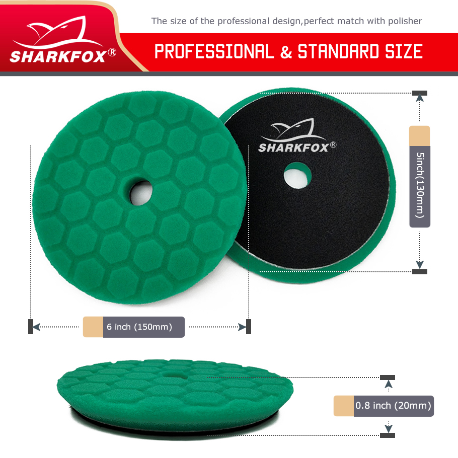 Sharkfox 5 pieces/set 5 Inch(1 - Polish Pad Set Buffer avis et prix