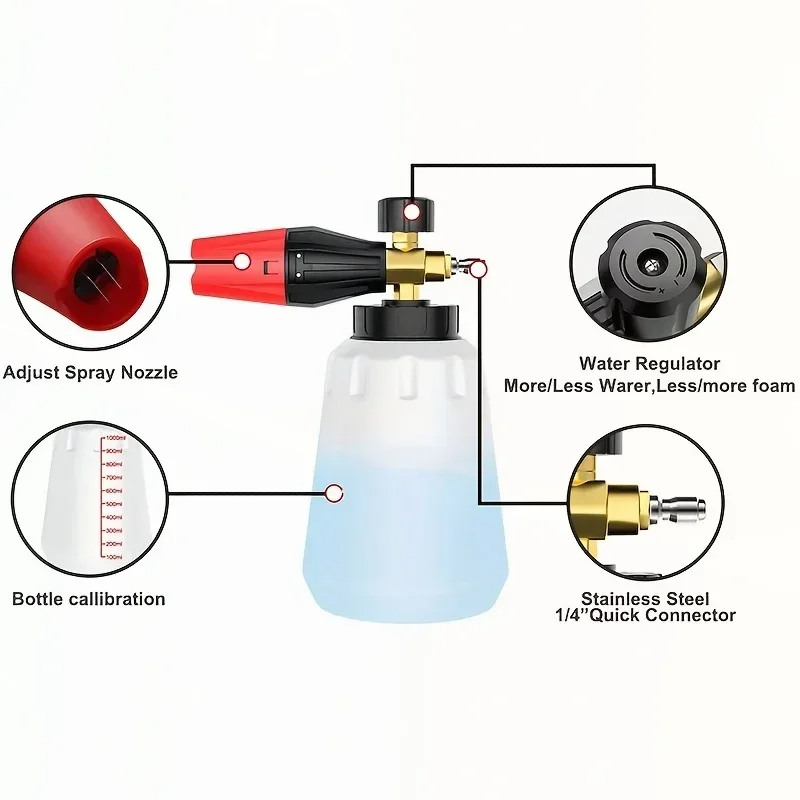 High Pressure PA Foam Cannon   - Pressure Washer Foam Gun avis et prix