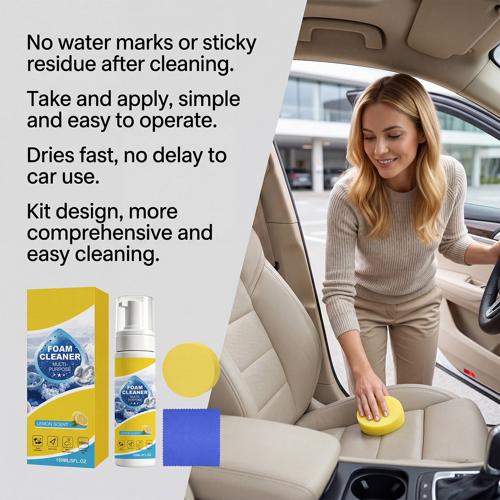 Foam Cleaner Multi-purpose Aut - Leather Cleaner Interior avis et prix