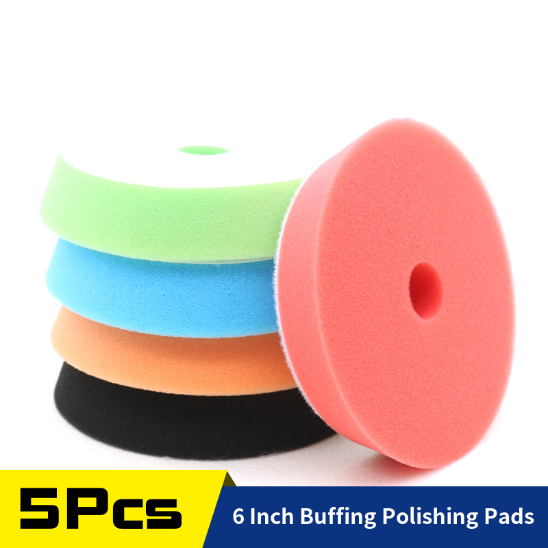 5Pcs 6inch Sponge Polishing Pa - Polish Pad Set Buffer avis et prix