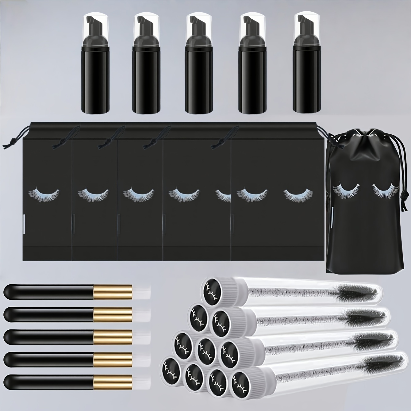 20Pcs Lash Care Kit - 5 Foam P - Detailing Brush Set avis et prix