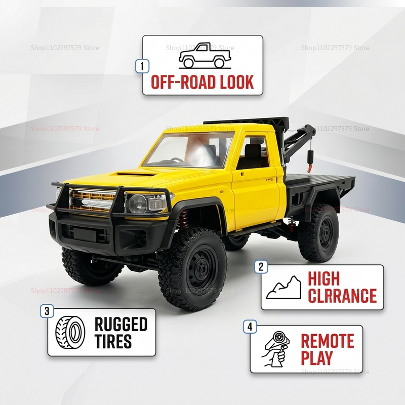 MN82T 1:12 2.4G RC Crawler Hoi - Dirt Brush Interior avis et prix