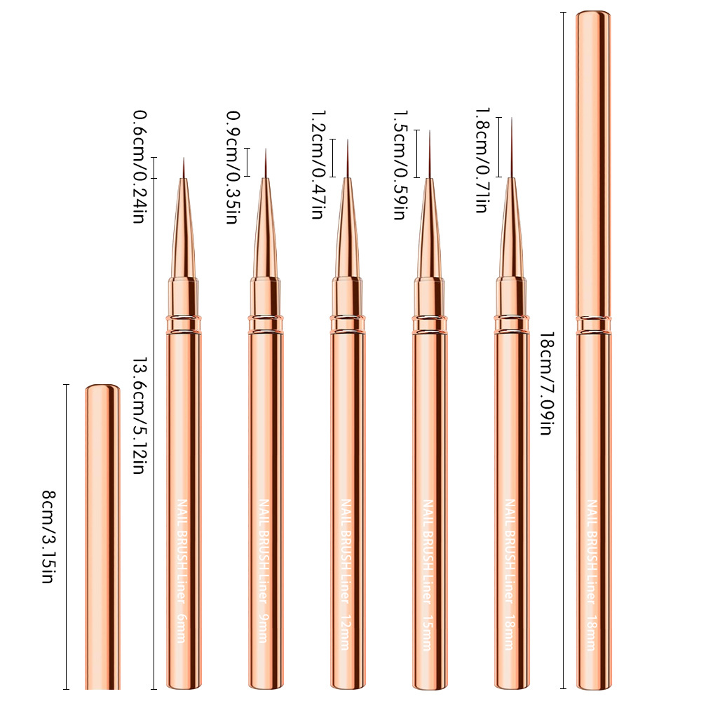 1/3/5pcs Nail Art Liner Brushe - Detailing Brush Set avis et prix