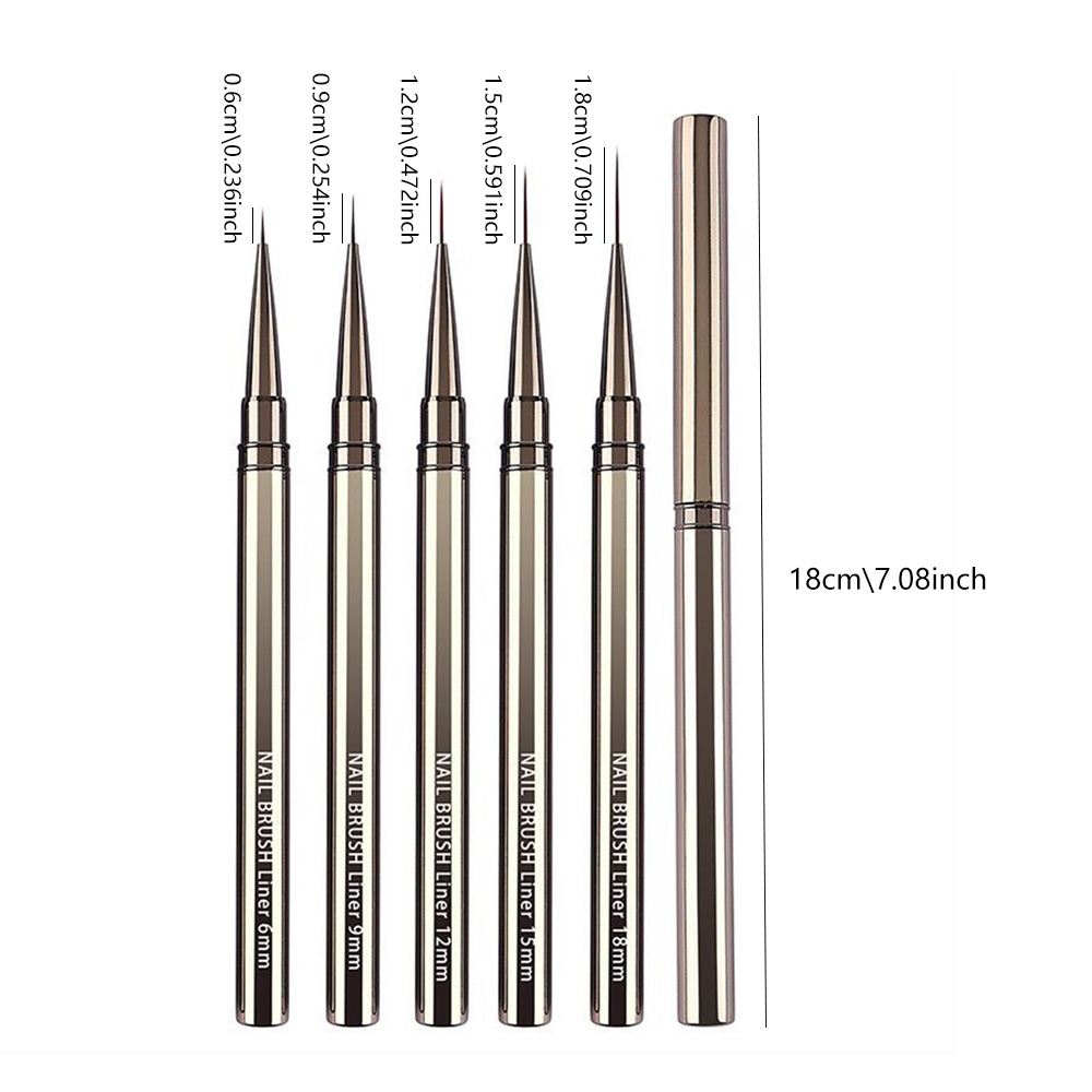 5-Piece Professional Nail Art  - Detailing Brush Set avis et prix