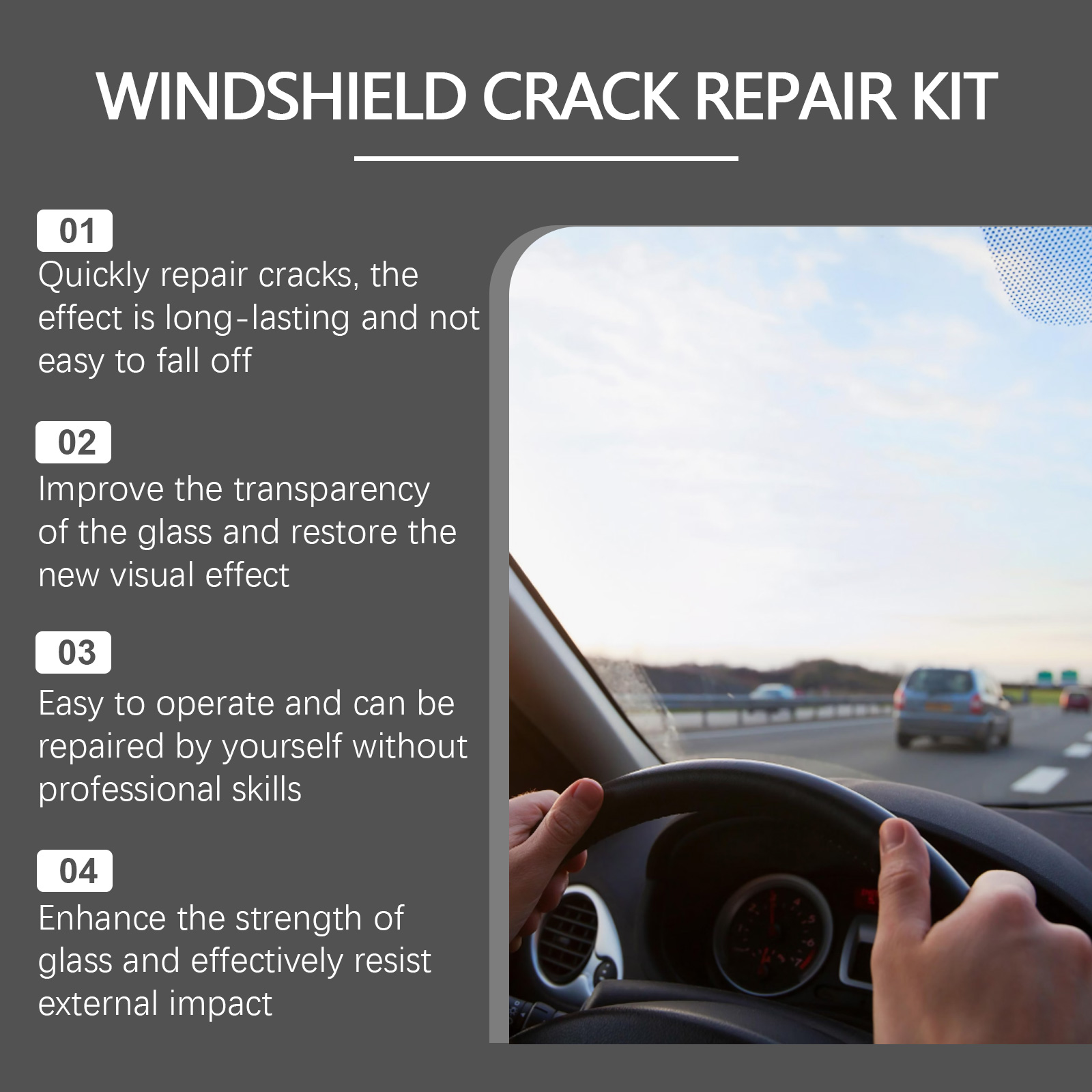 Car Glass Care Kit, Profession - Glass Cleaner Streak avis et prix