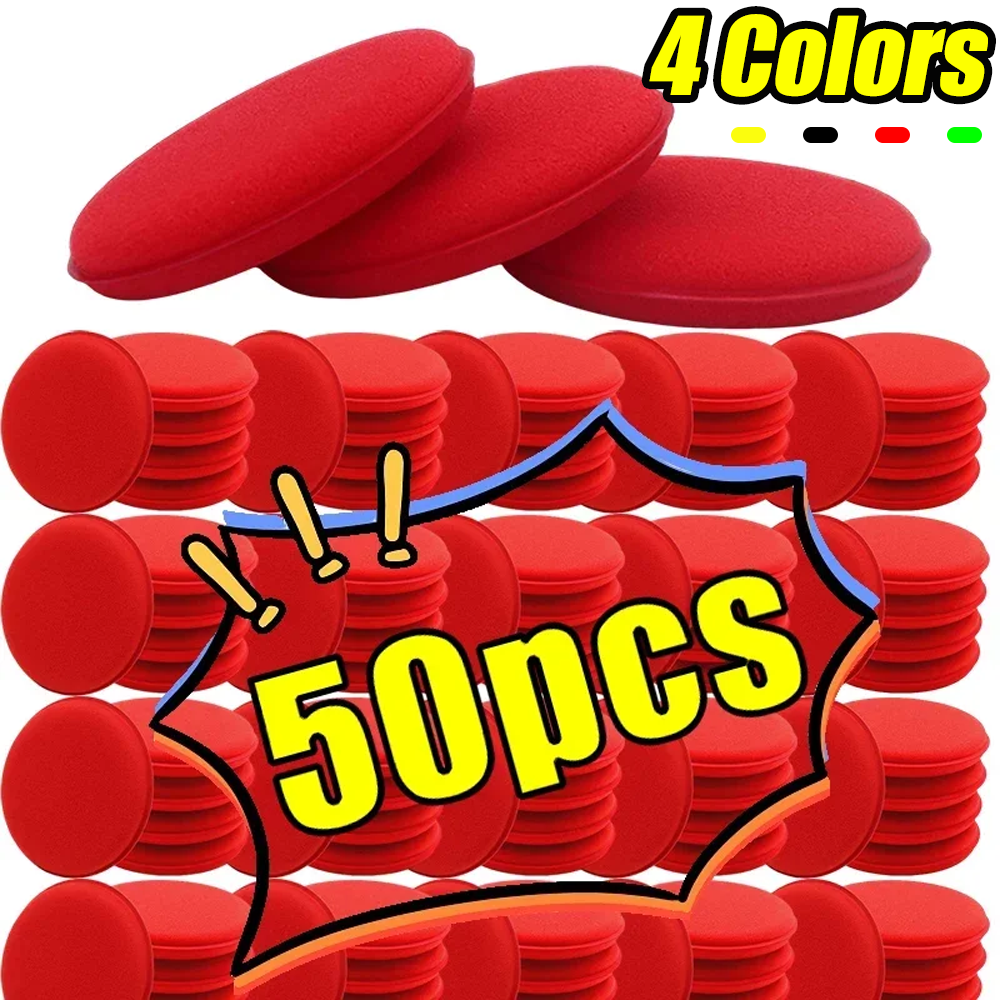 50pcs Round Car Ultra Soft Foa - Wax Applicator Pad avis et prix