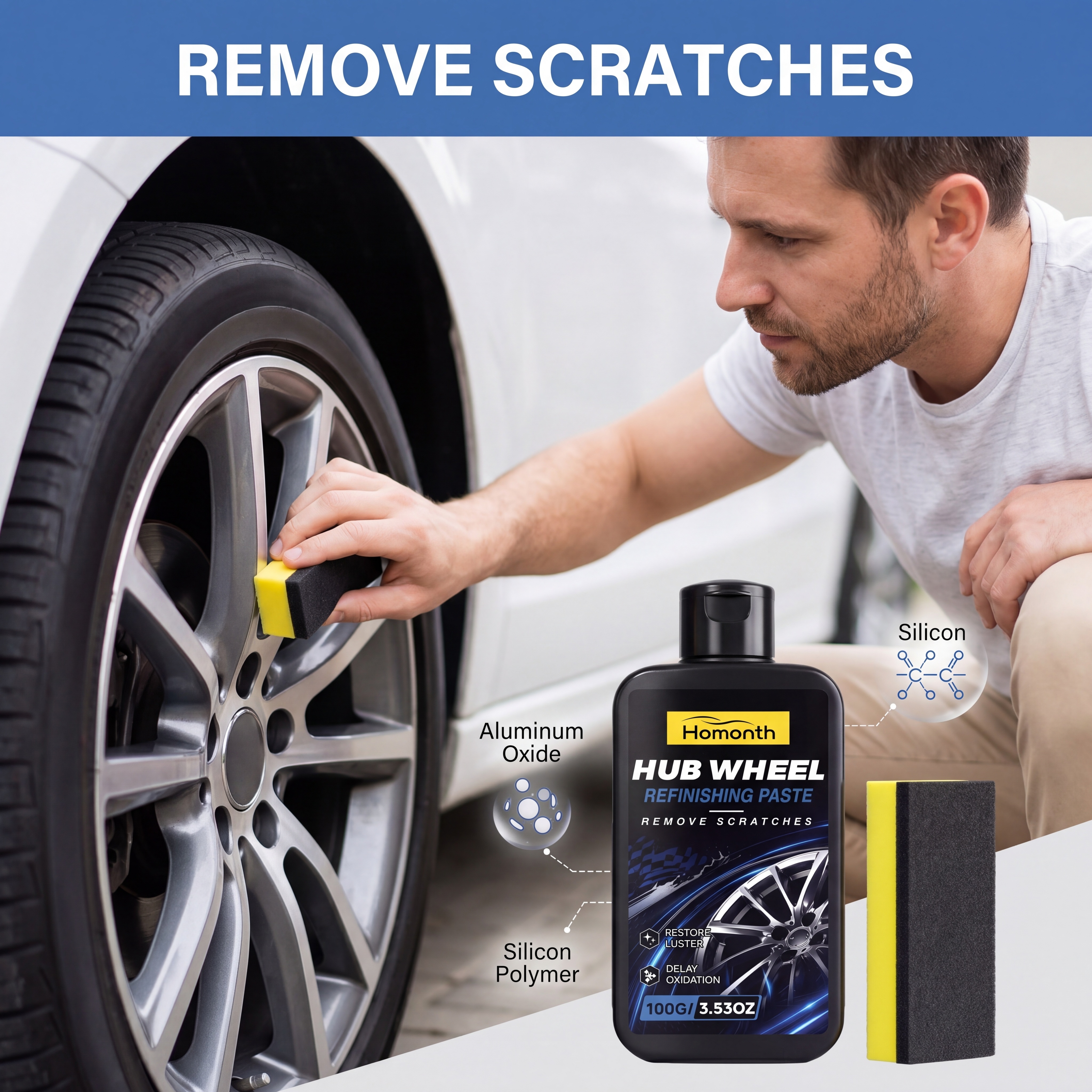Wheel Polish Paste Scratch Rem - Wheel Cleaner Alloy avis et prix