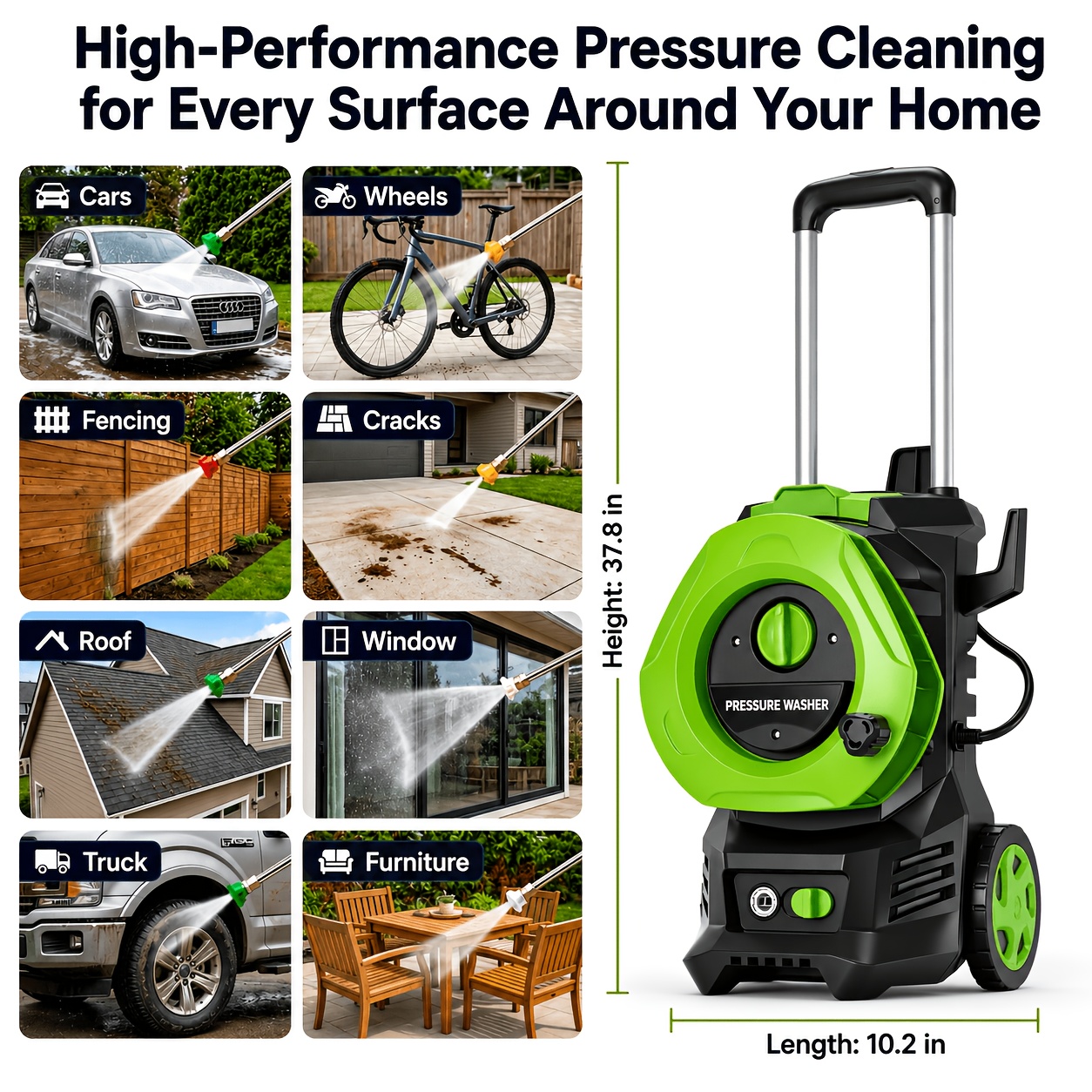 Electric Pressure Washer Power - Foam Cannon Car Wash avis et prix