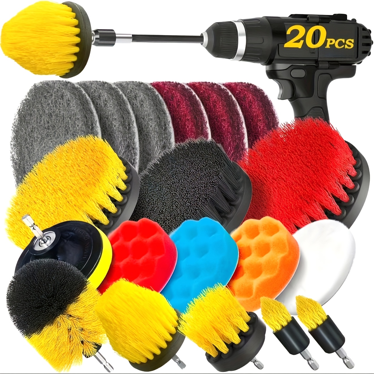 20Pack Drill Brush Attachments - Car Cleaning Brush avis et prix
