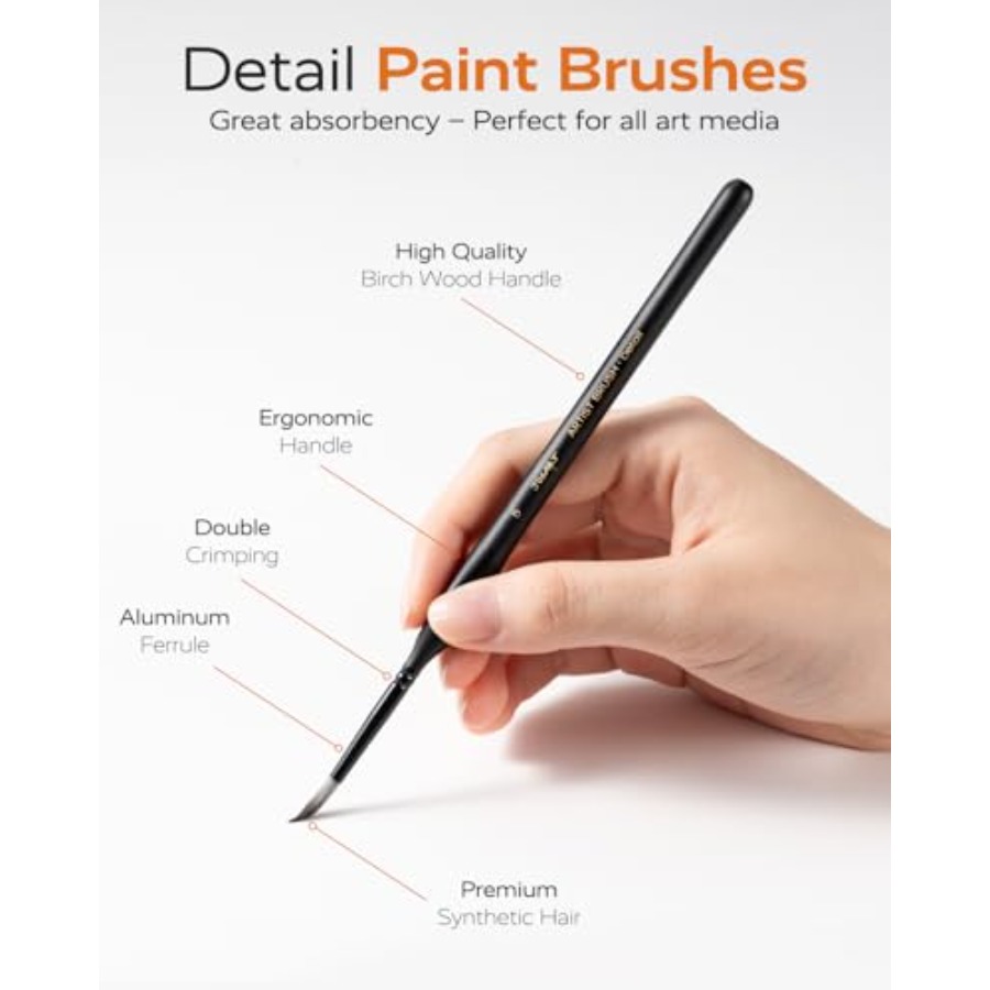 Detail Paint Brushes Set, 12 P - Detailing Brush Set avis et prix