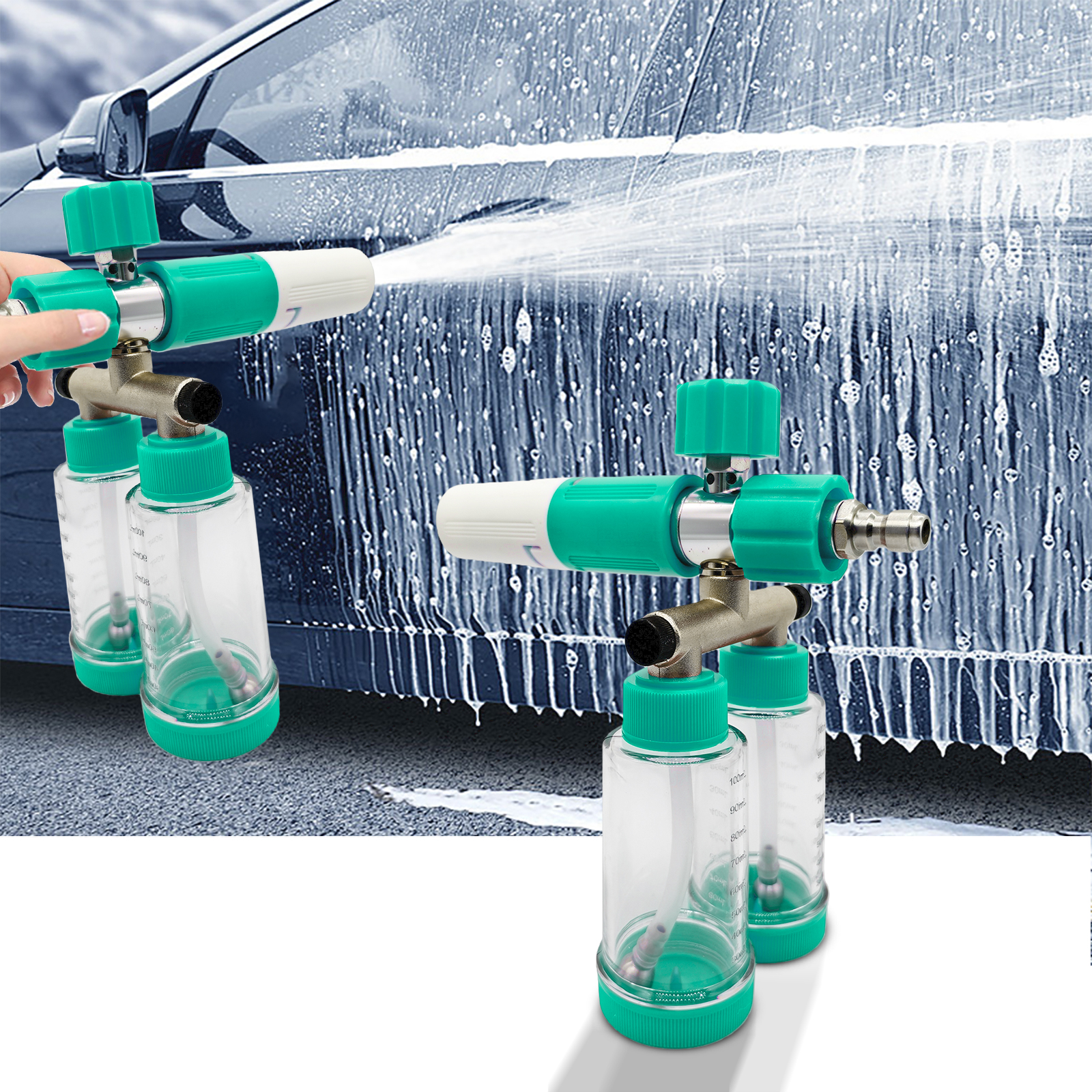 100ML Dual-Kettle Foam Sprayer - Pressure Washer Foam Gun avis et prix