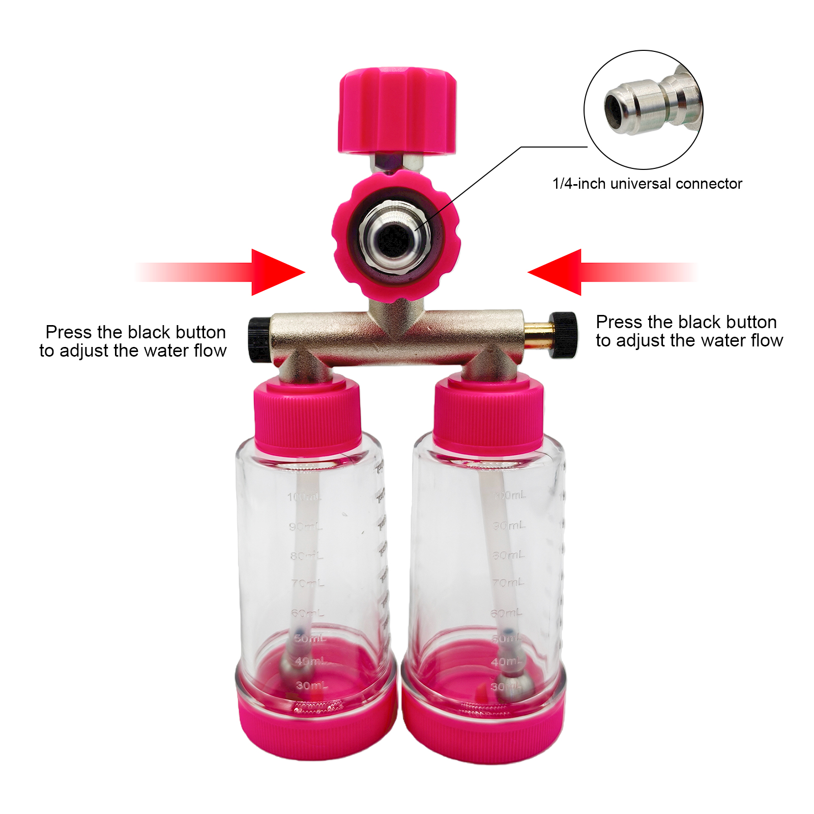 100ML Dual-Kettle Foam Sprayer - Pressure Washer Foam Gun avis et prix
