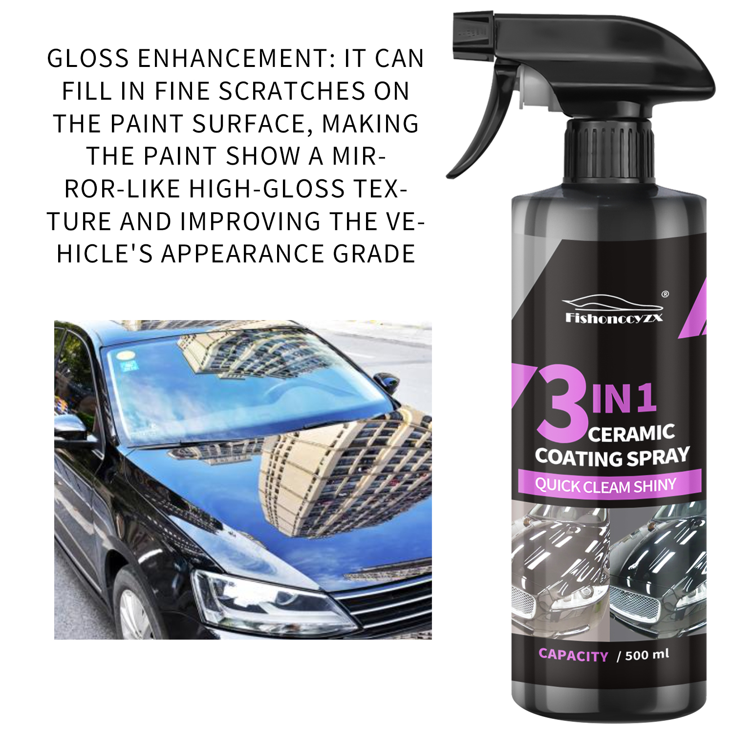 3 in 1 Car Ceramic Liquid Coat - Car Wax Ceramic Coating avis et prix