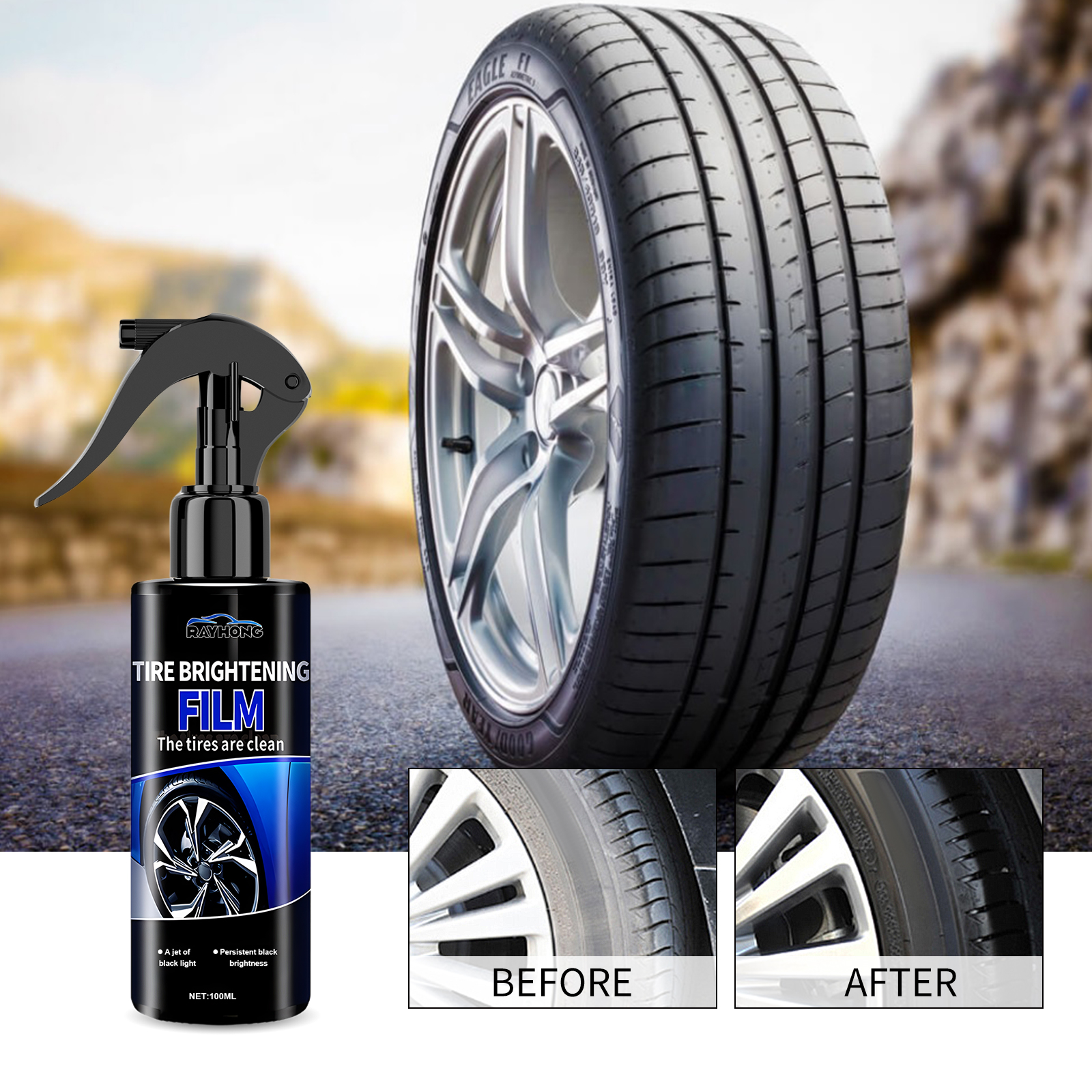 Car Tire Shine Coating Spray C - Tire Shine Spray Sealant avis et prix