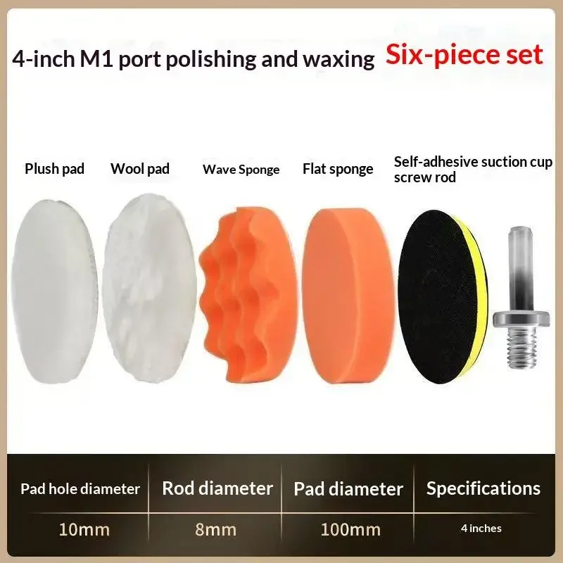 6Pcs Foam Pad Buffer Kit Polis - Polish Pad Set Buffer avis et prix