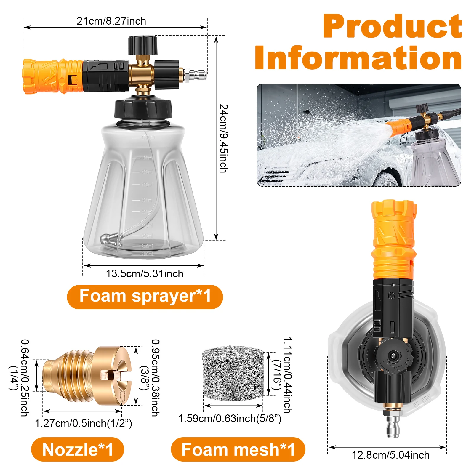 Foam Cannon for Pressure Washe - Foam Cannon Car Wash avis et prix