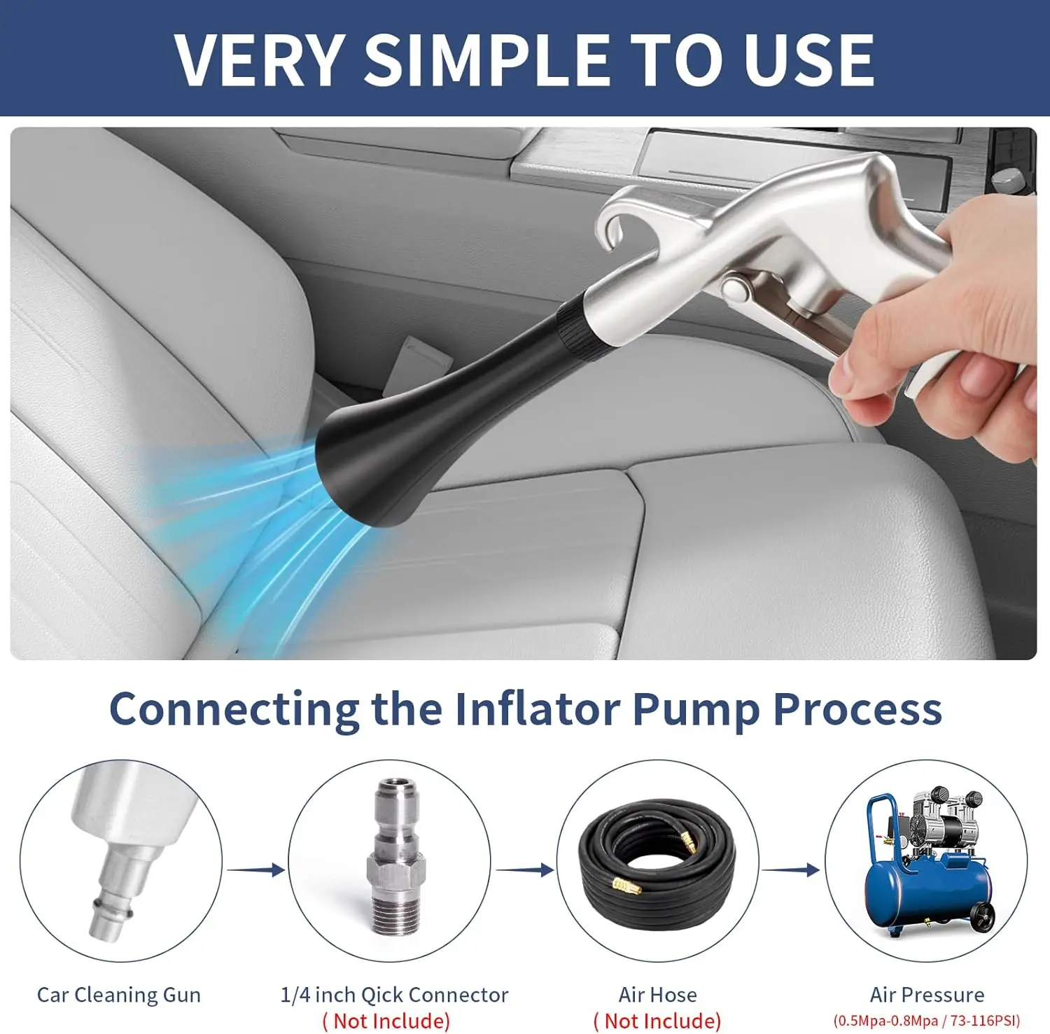 High Pressure Air Blow Gun Pro - Dryer Car Blower avis et prix